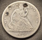 1891 LIBERTY SEATED HALF DOLLAR (DETAILS) ** A GOOD COIN **  (7827)