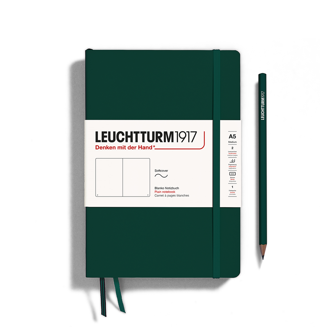 Notebook Medium A5 Soft Bianco Forest Green | Leuchtturm 1917