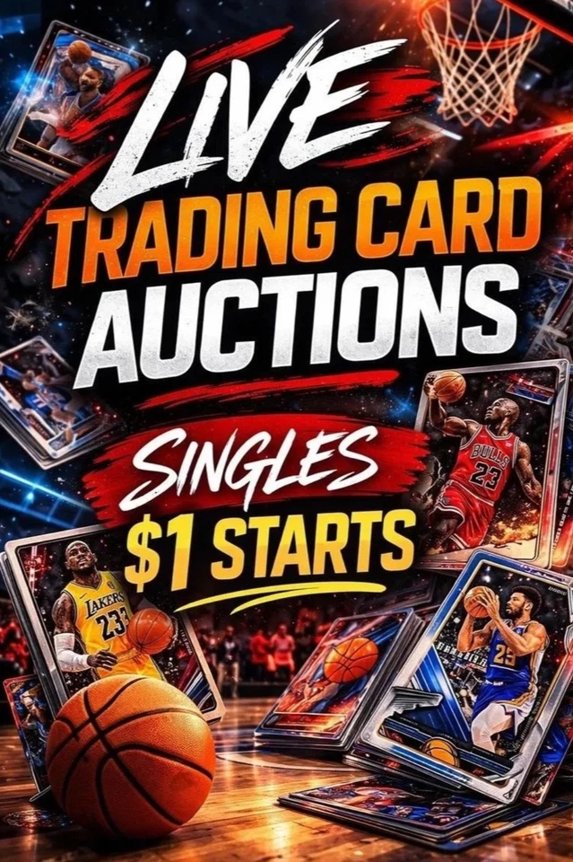 $1 Start Live Single Card Auctionz! Huge Cards In The Line Up!