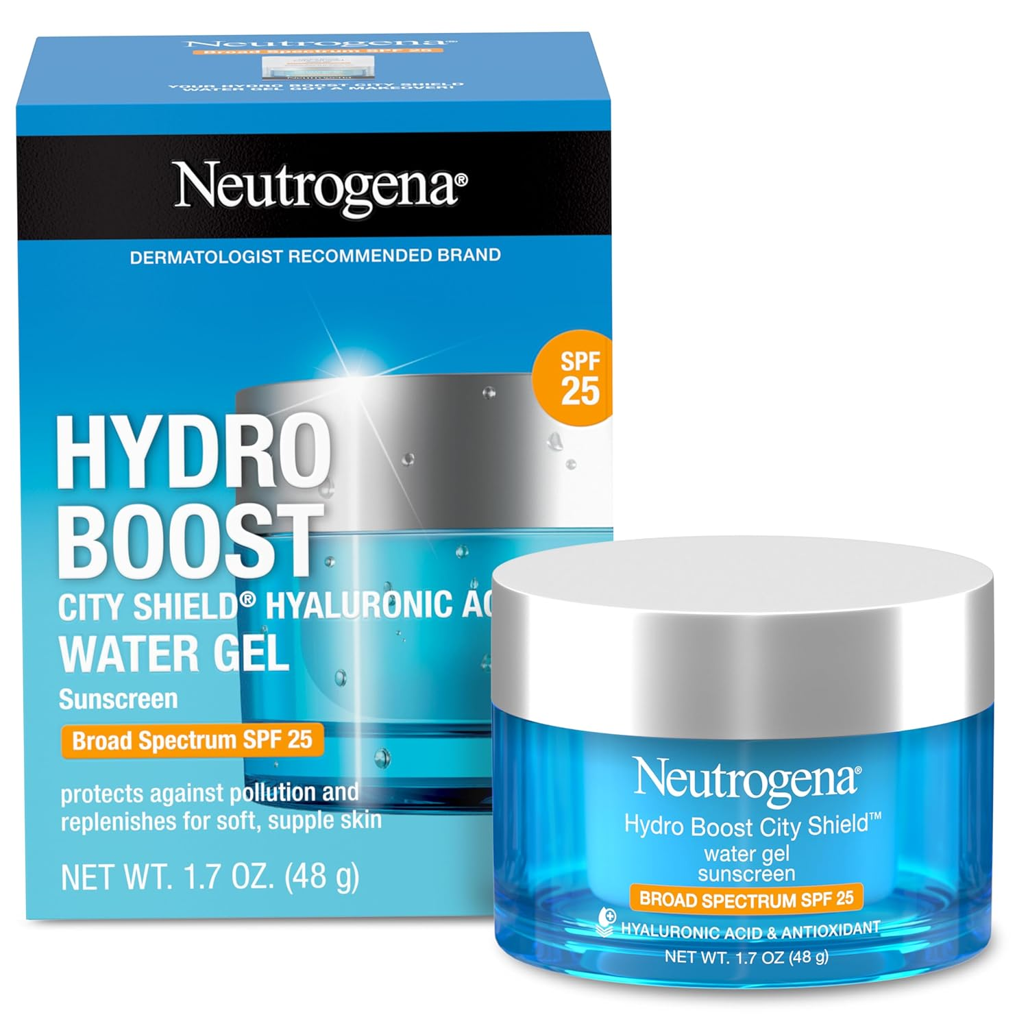 Hydro Boost City Shield SPF 25 Water Gel Moisturizer for Hydration & Sun Protection