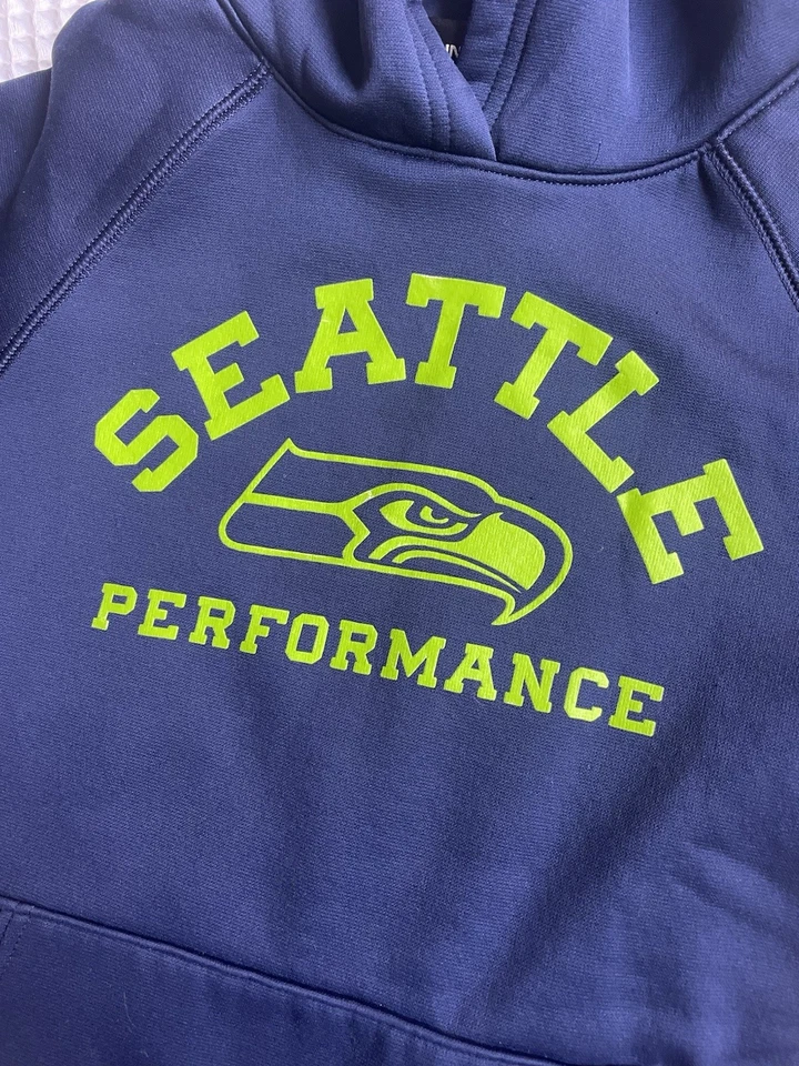 Seattle Seahawks Combine Hoodie Size Youth Small Loose - Image 3 of 4