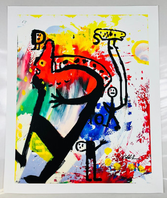  Monster Fete on Ice  Volkmar Schulz-Rumpold Giclee Hand Signed 19/30