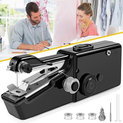 Mini Nähmaschine Handnähmaschine Mini Elektrische Nähmaschine mit Nähzubehör