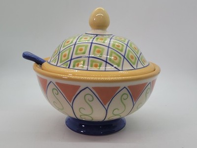 Pfaltzgraff Villa Della Luna Parmesan Pot With Lid 2004 EUC