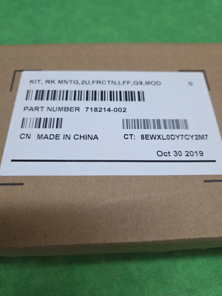 HP 718214-002 NUEVO COMPLETO 2U LFF Kit de rieles de fácil instalación para DL380 G10 DL380 G9 Foto 2 de 4