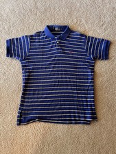 Vintage 80  s Polo by Ralph Lauren Men's Shirt Large Blue  Yellow - Made In USA