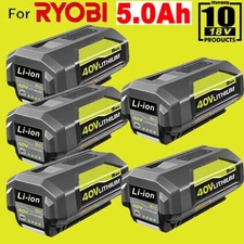 1-6x 40V 5.0Ah for Ryobi Battery High Capacity OP4050 OP40602 OP40201 OP4015 US