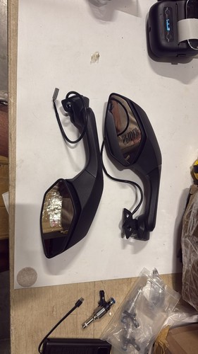 Rear View Mirrors LED Turn Signal For Yamaha YZF-R1 2015-2024 YZF-R6 YZFR6 17-22 - Picture 6 of 6