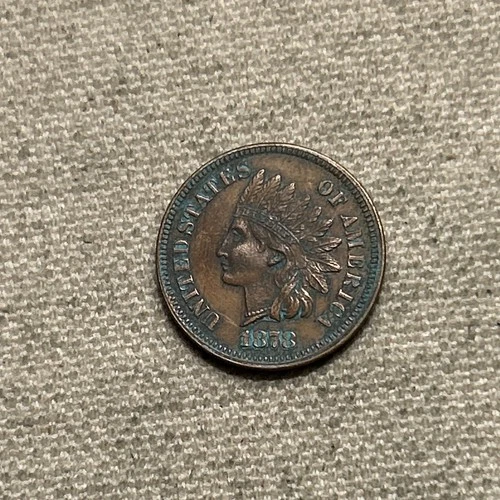 1878 INDIAN HEAD CENT With LIBERTY & DIAMONDS - XF EF