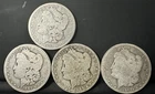 1881p 1887o 1889o 1890o (4) United States Morgan Silver Dollar Lot