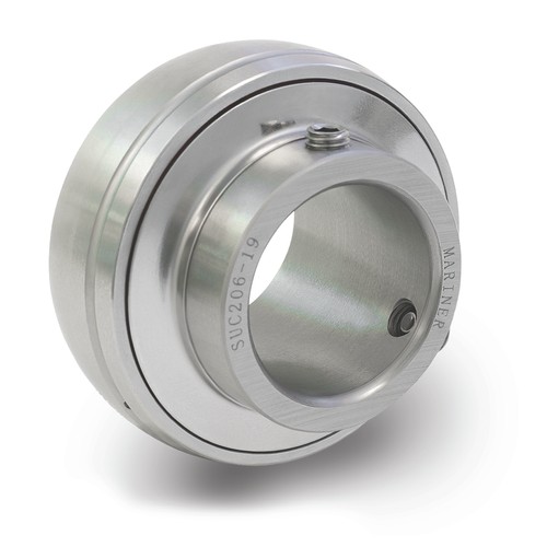MARINER SUC204 20MM Acciaio Inox Inserto Cuscinetto Inserto Alesaggio Setvite Serratura - Foto 1 di 2