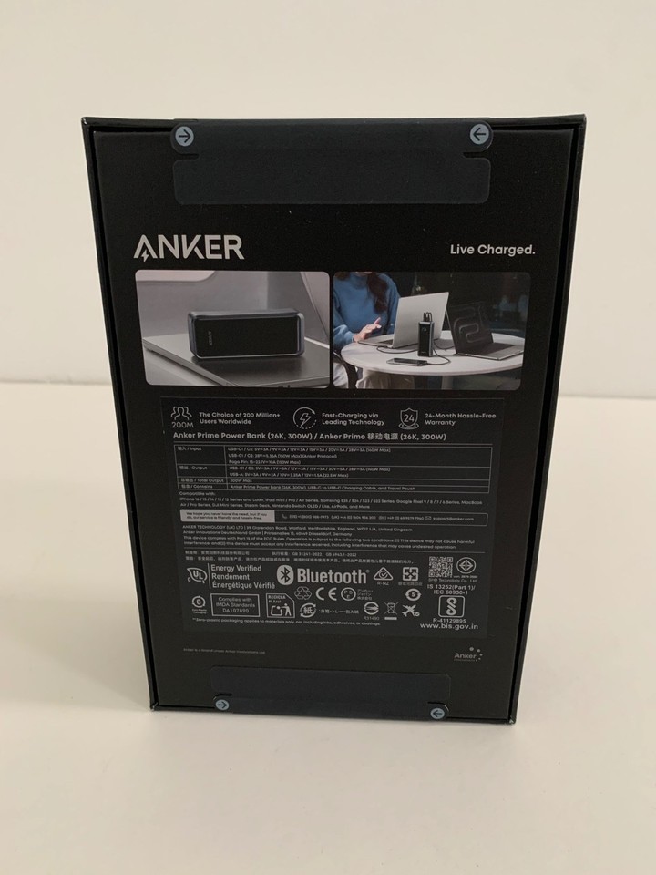 Growalleter Caryying Hoes voor Anker Prime 27.650mAh Power Bank, harde reishoes compatibel met AnkerPrime 27.650mAh PowerBank (250W) (rood