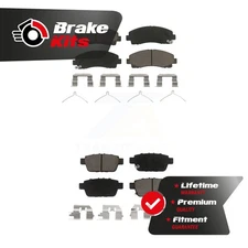 Front Rear Ceramic Brake Pads Kit For 2006-2014 Honda Ridgeline