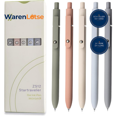Gelstifte 0,5 mm Japanische Tinte Feine Spitze 5 Stück für Notizen Schule Büro