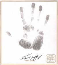 FRANK GIFFORD HANDPRINT SIGNED FOOTBALL HALL OF FAME LIMITED EDITION 425/1000