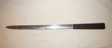 Long Vintage  NICHOLS BROS. 12" Blade Carving Slicing Knife USA