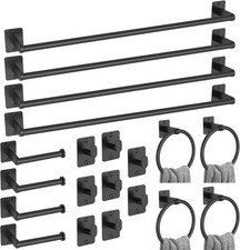 20-Piece Bathroom Accessories Set, 24 Inch Towel Bar