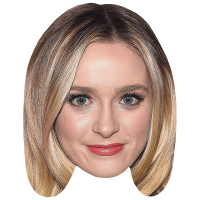 Greer Grammer (Lippenstift) Promi Maske, flaches Kartengesicht, Kostüm Maske