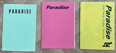Paradise New Order Fanzine Lot of 3 Rare Issues 1989-90 Factory Fan Magazines