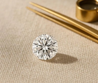 Natural D Color Loose 2.00 Ct Round Cut Lab Grown CVD Diamond VVS1 Certified