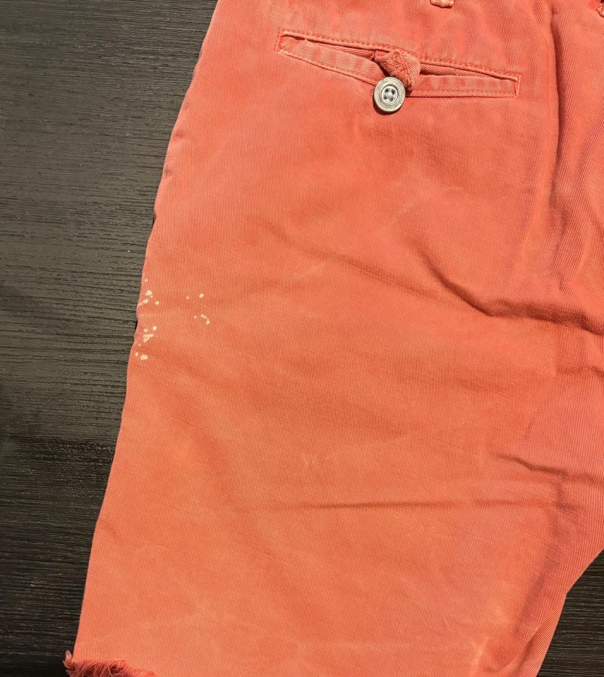 Pantalones Cortos Polo Ralph Lauren Naval Sastre Rosa Salmón Hombre 100% Algodón Talla 32 Foto 4 de 4