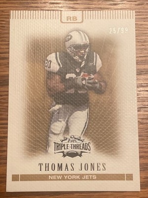2007 Topps Threads GOLD #40 /99 Thomas Jones Bears New York Jets