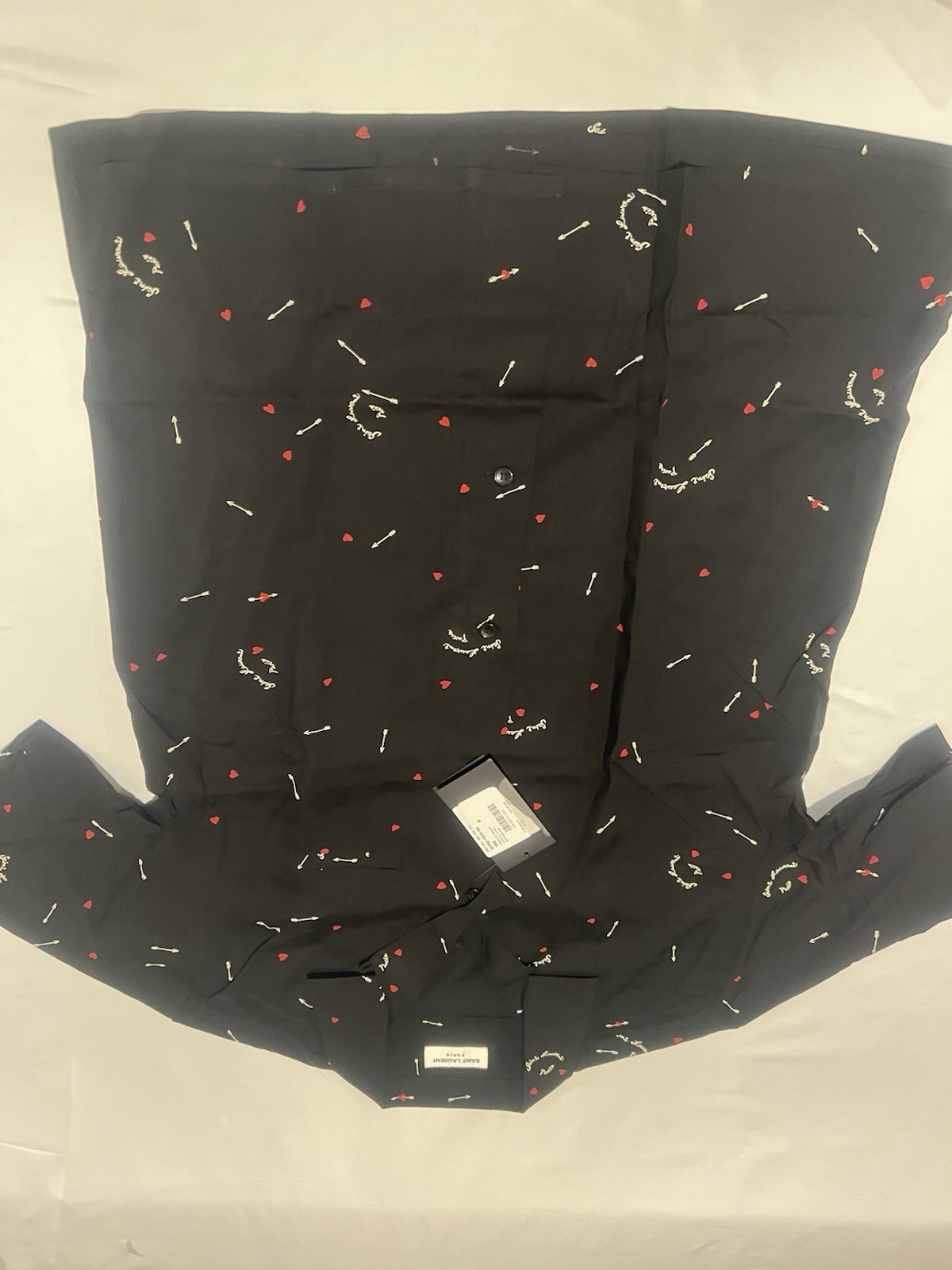 Camicia uomo Saint Laurent viscosa maniche corte. 40 15.5. $890