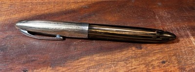 SHEAFFER LIFETIME TRIUMPH FOUNTAIN PEN BROWN STRIPED 14k Nib