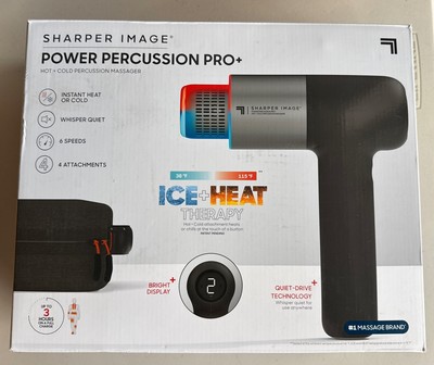 Sharper Image Power Percussion Pro Hot + Cold Massager ~New