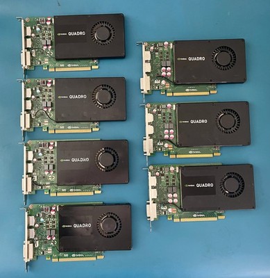 Lot of 7 HP NVIDIA QUADRO K2000 K2200 GPU Video Graphics Cards