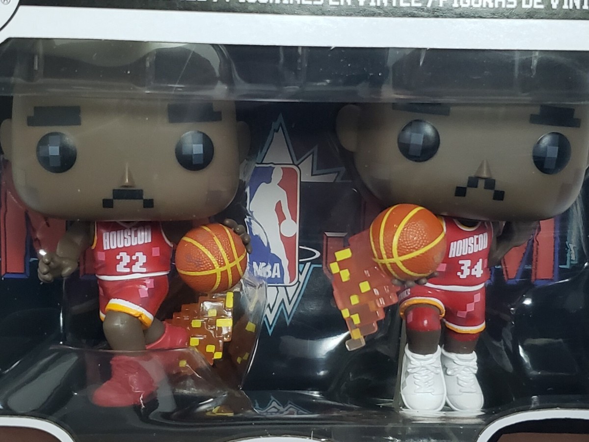 CLYDE DREXLER & HAKEEM OLAJUWON Funko POP! NBA JAM 8-BIT