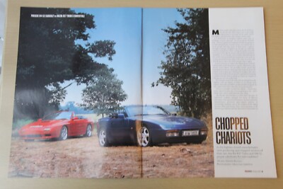 CC 2002 magazine article: PORSCHE 944 S2 CABRIO v MAZDA RX7 TURBO II convertible