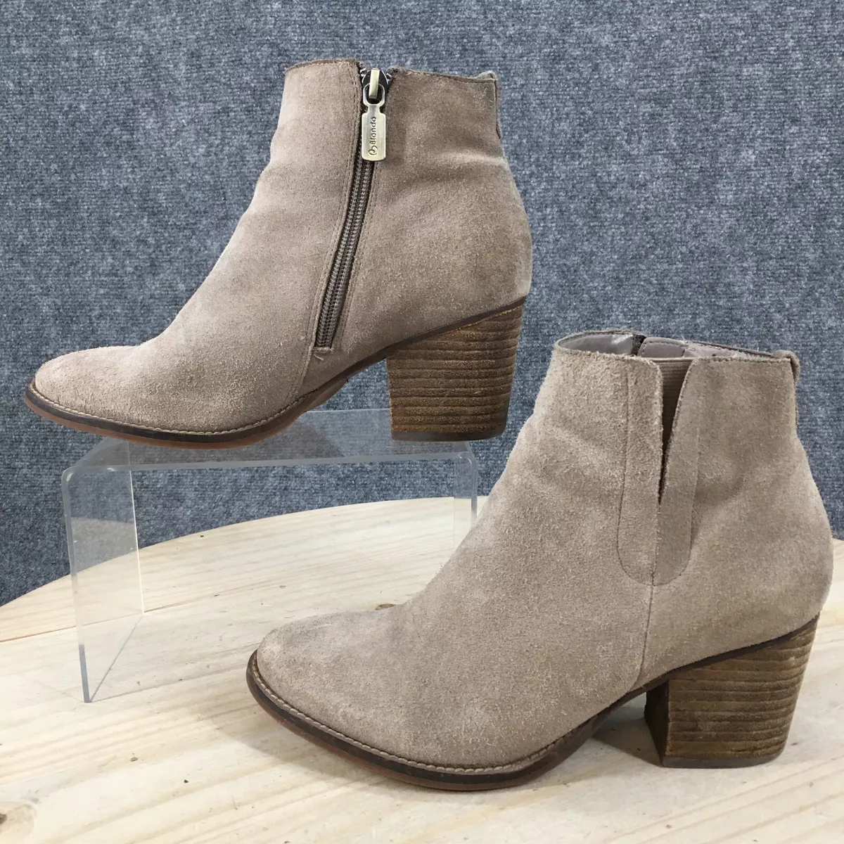 Blondo Boots Womens 7.5 Casual Waterproof Side Zip Ankle Bootie
