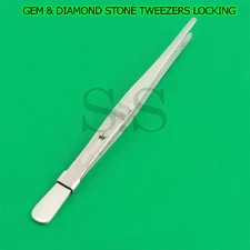PREMIUM GEM & DIAMOND STONE LOCKING JEWELRY TWEEZER 