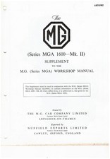Mga 1600 Mk2 - Supplement - Workshop Manual Mga 1600 Mk2 - Supplement - Workshop Manual