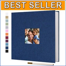 Durable Linen Photo Album with Self-Adhesive Pages - Preserve Your Memories