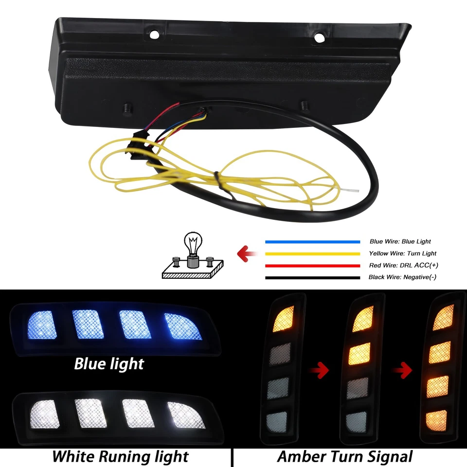 Lâmpada de neblina dianteira LED DRL luz de circulação diurna para Honda Civic Type R 2016-2020 - Imagem 2 de 4