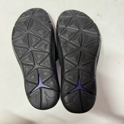 NEW Air Jordan Hydro 7 Slides Mens SZ 7 Black Concord Purple  display picture 3