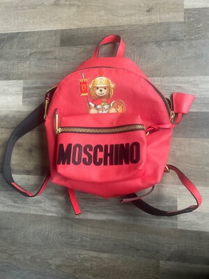 MOSCHINO Jeremy Scott Roma Bear Couture Backpack