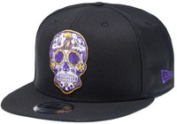 New Era Los Angeles Lakers Sugar Skull Black Snapback Cap 9Fifty Osfa Limited
