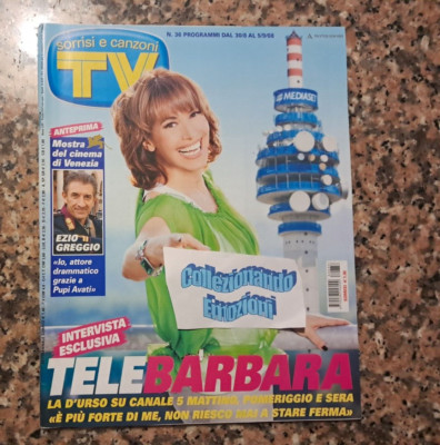TV SMILE & SONGS 36 2008-Barbara D'Urso-Greggio-Usain Bolt-Canalis-M.Carta