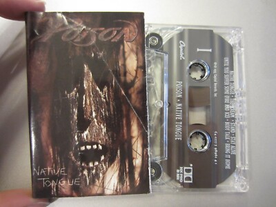 POISON '93 CAPITOL original cassette NATIVE TONGUE album play tested TAPE EXC