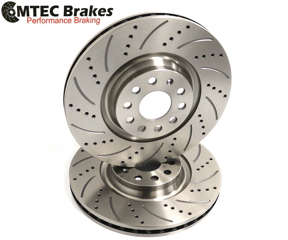 DISCOS DE FRENO DELANTEROS TRASEROS PASTILLAS PERFORADAS GOLF MK7 2.0R AUDI S3 LEON CUPRA 5F1 - Imagen 2 de 4