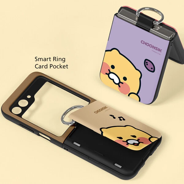 Funda para tarjeta magnética Kakao Friends Choonsik Peep para Galaxy Z Flip6 Z Flip5 Foto 2 de 4