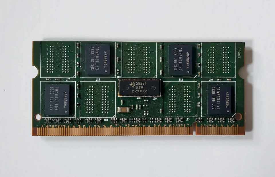 VIRTIUM VL493T2863D-E7SJ 1GB 128Mx72 DDR2 SDRAM ECC REGISTERED SO-RDIMM 200-PIN - Image 2 of 3