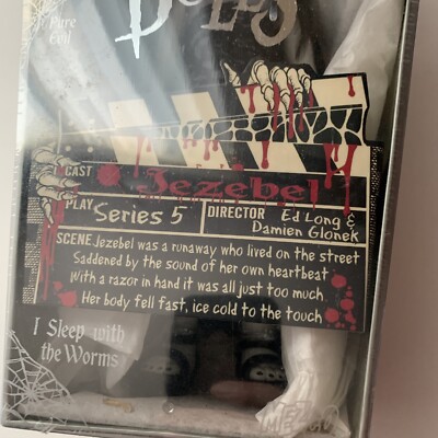 Jezebel Living Dead Doll, sealed, Series 5 Grey Coffin W White
