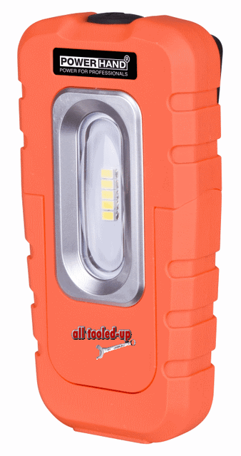 NEW!!! Yellow PowerHand Rechargeable Extreme Bright 5 SMD Palm Lamp