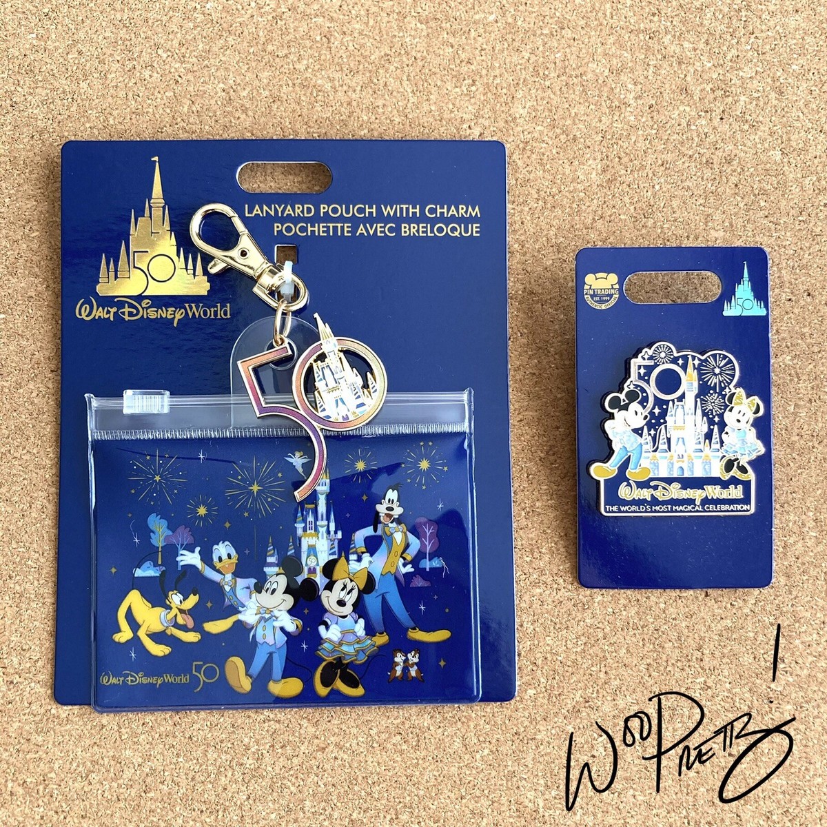 2021 Disney Parks 50th Anniversary Lanyard Pouch w/ Charm  display picture 1