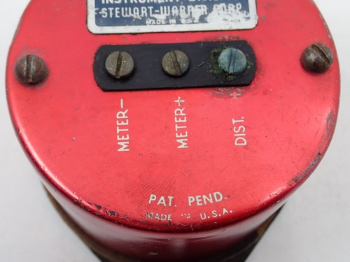 Vintage Stewart Warner Tachometer Sending Unit 8 Cyl 12V Red Can Tach Sender SW - Picture 6 of 13