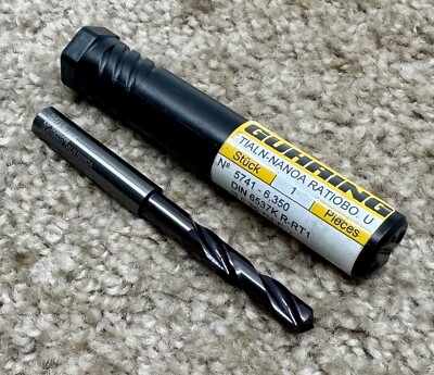 GUHRING HIGH PERFORMANCE SOLID CARBIDE DRILL - 1/4'' - nano-A coating
